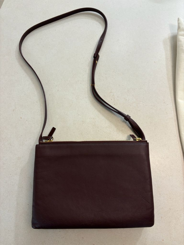 올드셀린 트리오백 버건디 이미지