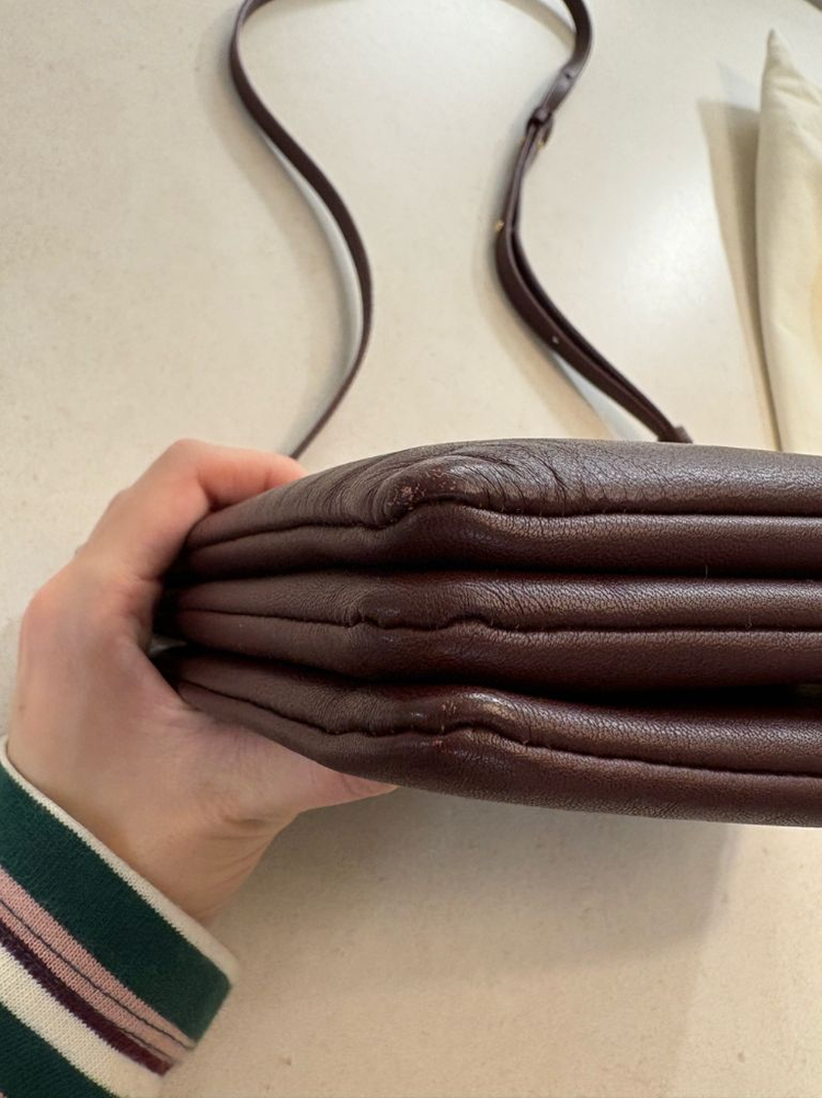 올드셀린 트리오백 버건디 이미지