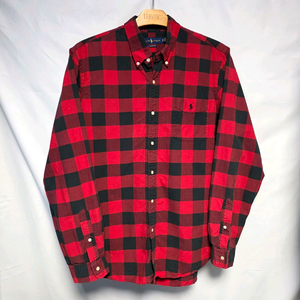 [클래식XL] 폴로 랄프로렌 블랙레드 체크셔츠 클래식핏 검빨체크 #AH