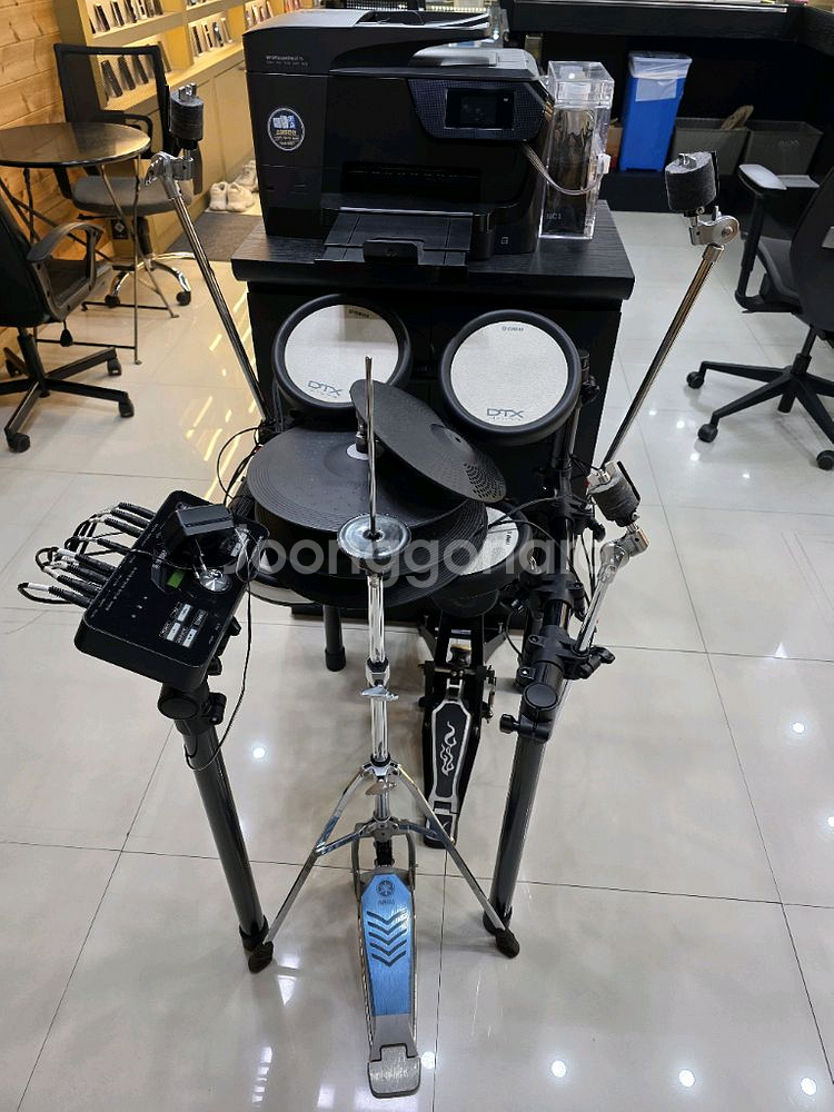 야마하 전자드럼 DTX-562K(심벌추가)(세척,선정리 완료)(바로설치,연주가능)--5