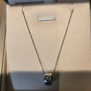 14k 화이트 골드 코코 체인 목걸이