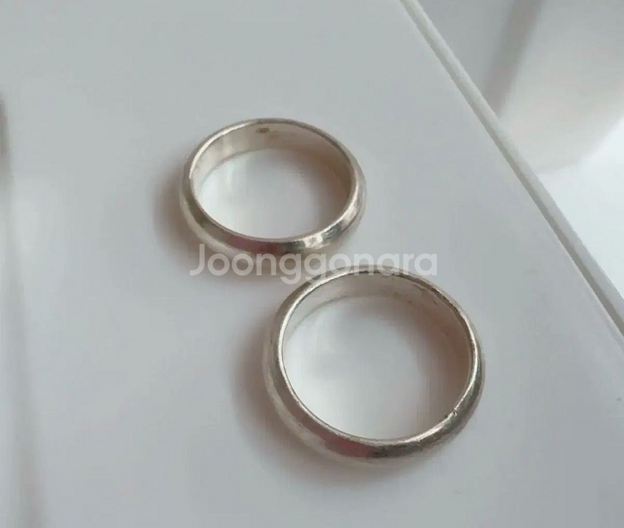 은반지 6호 2개--1