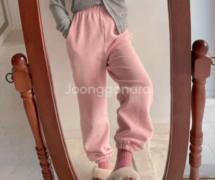 양기모 조거팬츠 핑크--0