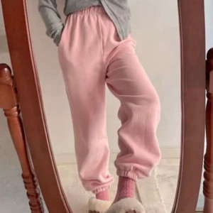 양기모 조거팬츠 핑크