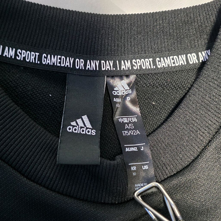 [M] 아디다스 에어로레디 맨투맨/스웨트셔츠 블랙 , 크루넥티셔츠 #SH 이미지