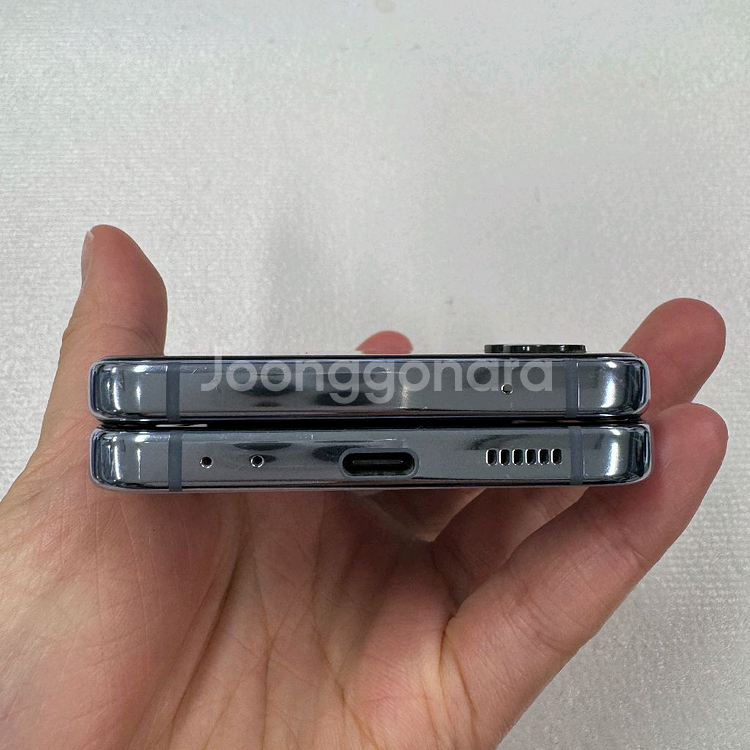 갤럭시Z플립4 256기가 블루 공기계 중고폰 알뜰폰 세컨폰 저가폰 키즈폰--4