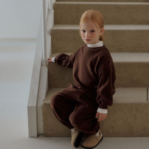 얼리틀 웜후리스셋업 브라운3