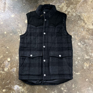 S) 리바이스 체크 패딩 조끼 베스트 아메카지 워크웨어