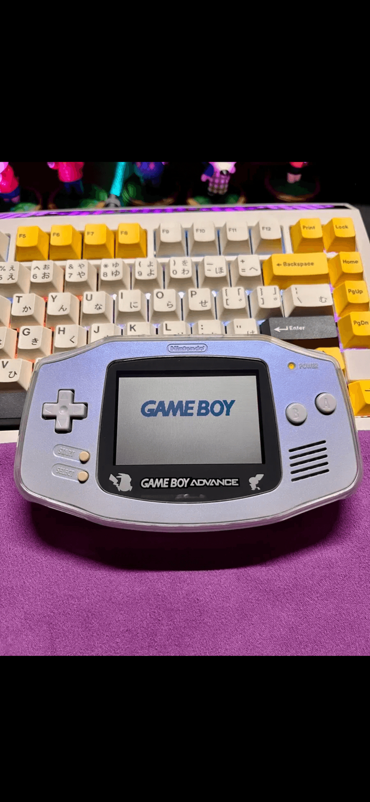 닌텐도 정품 한정판 gba 게임보이 어드밴스 스이쿤블루 포켓몬 이미지