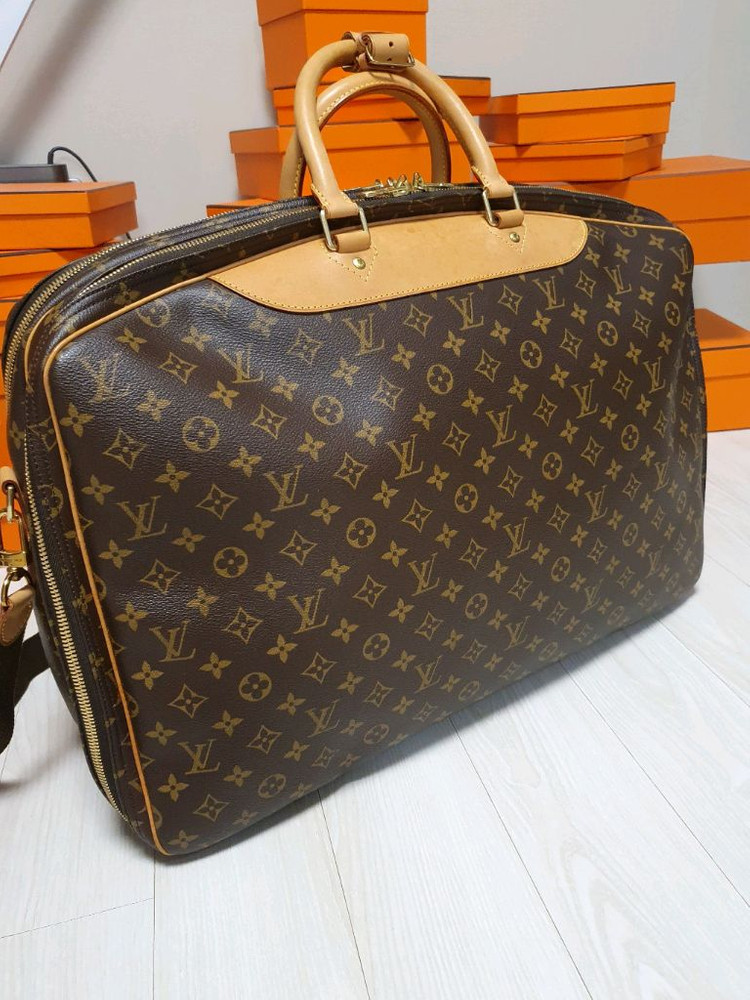 정품 루이비통 알리제2 컴파먼트 여행용 보스톤 토트백--2