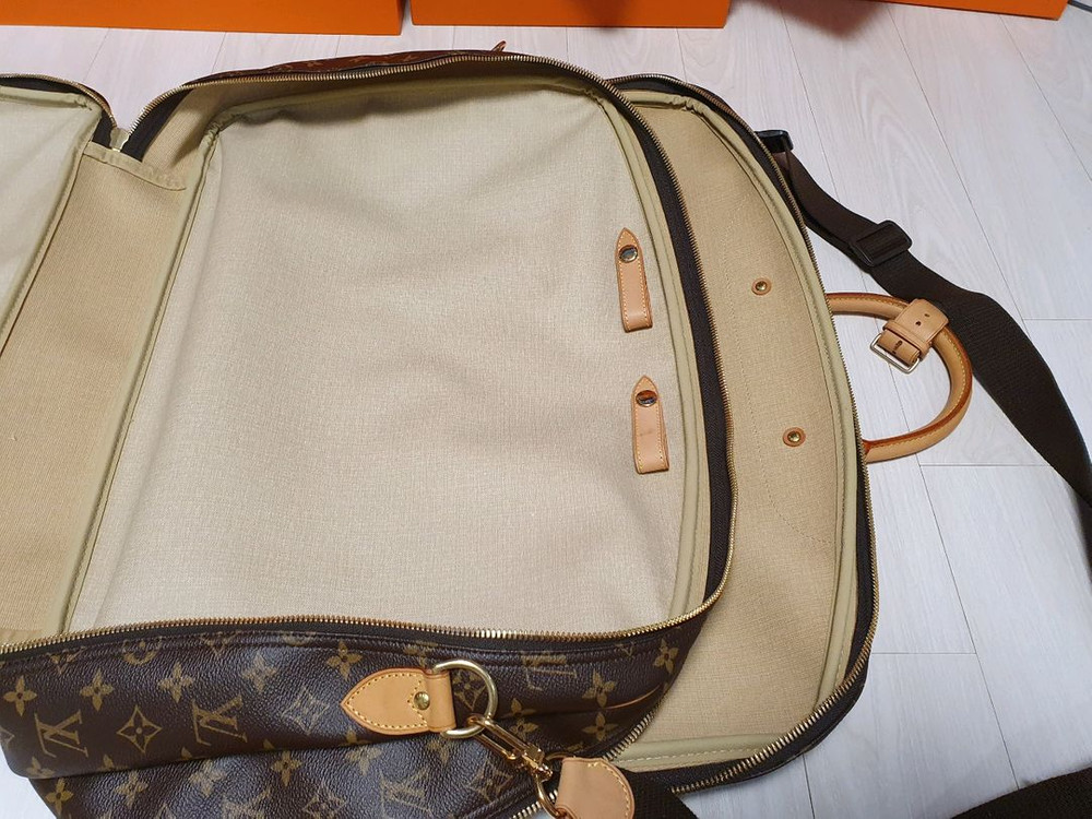 정품 루이비통 알리제2 컴파먼트 여행용 보스톤 토트백--7