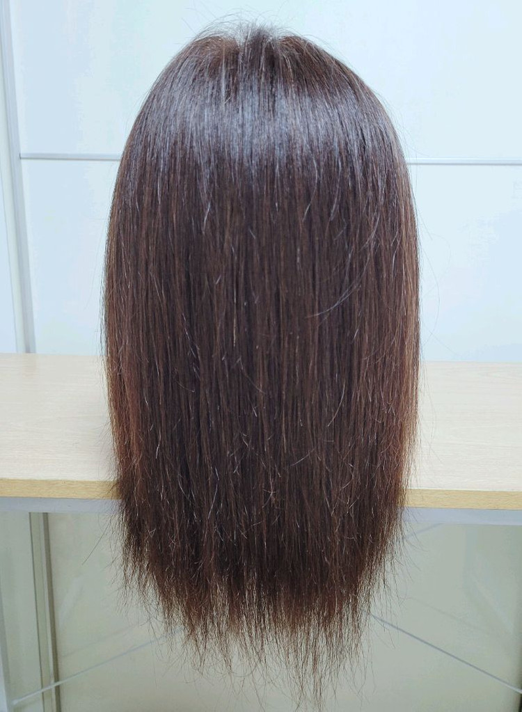 여성 통가발 인모100%--1