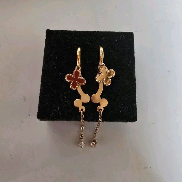 18k핑크골드 귀걸이--2