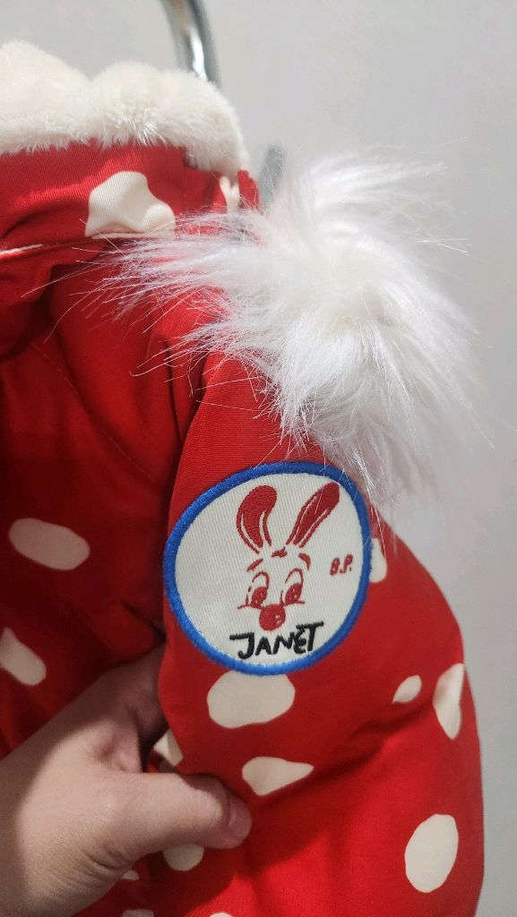 베베드피노 레드 도트 덕다운 패딩 점퍼 120--4