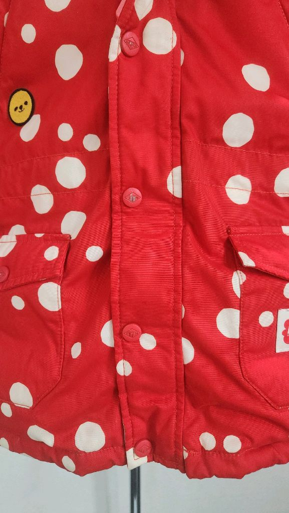 베베드피노 레드 도트 덕다운 패딩 점퍼 120--5