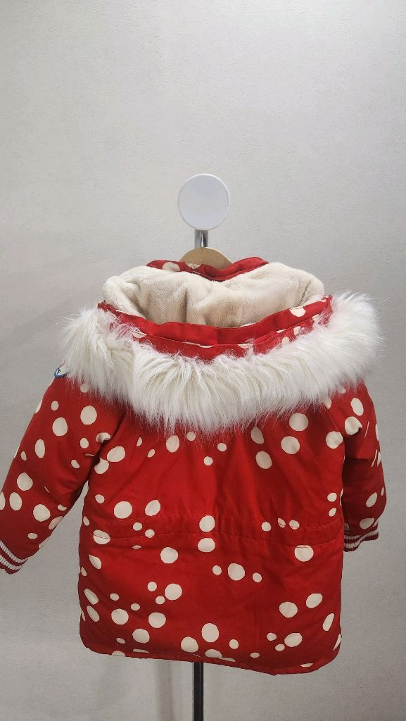 베베드피노 레드 도트 덕다운 패딩 점퍼 120--6