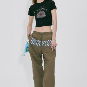 스컬프터 체크 바시티 트랙팬츠 카키 XL팝니다 이미지