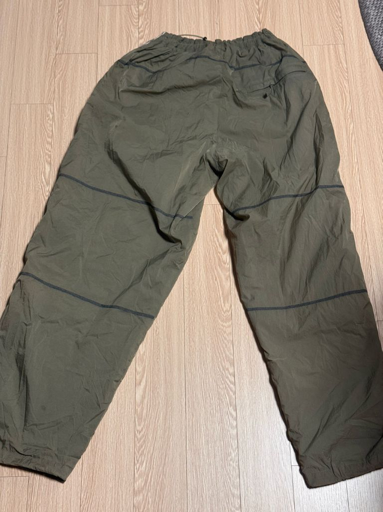 스컬프터 체크 바시티 트랙팬츠 카키 XL팝니다 이미지