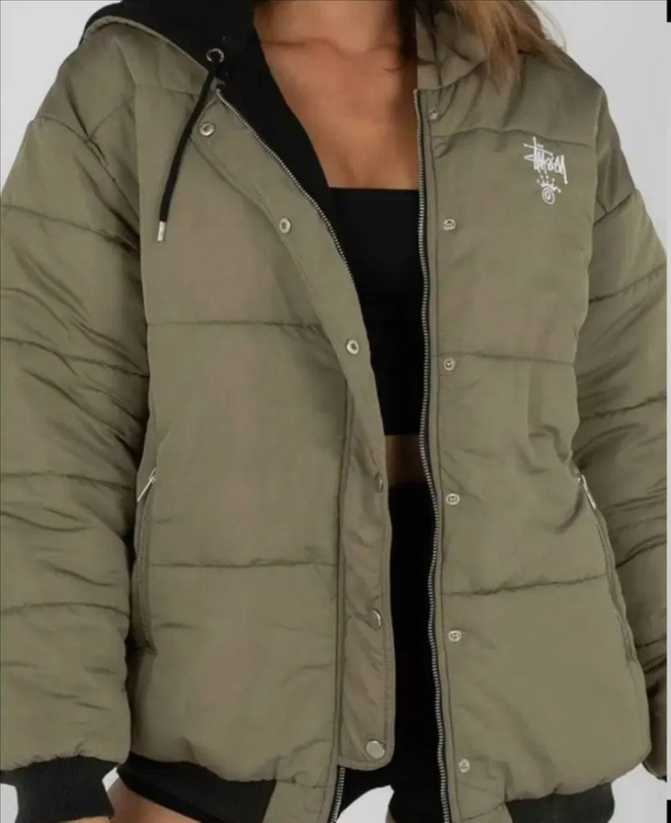 스투시 여성 파울러 리버서블 푸파 패딩 자켓(2번 시착)(정품)--3