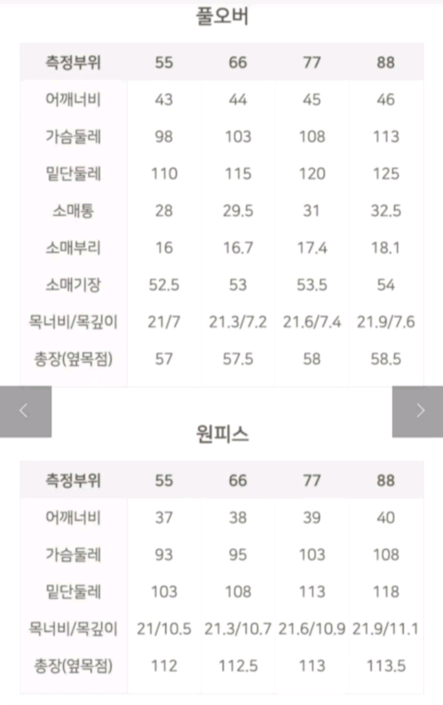 SJ WANI 니트 투피스(원피스 + 풀오버) 55 ㅡ새상품 이미지