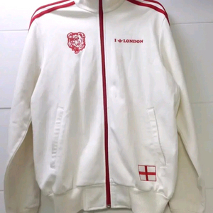 아디다스 흰빨 화이트 레드 런던 저지 져지집업 80~85