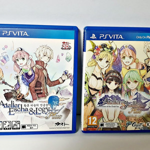 PSVita 비타 에스카 로지의 아틀리에 정발판 & 샤리의 아틀리에 북미판 2종 일괄 이미지