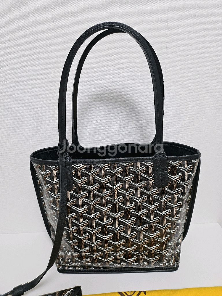 고야드 미니앙주 블랙 (거의 새제품)--3