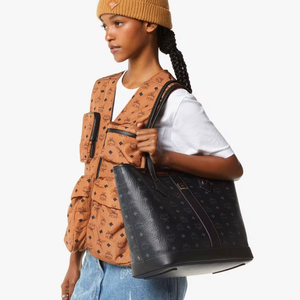 (새상품) MCM New Liz 리즈 비세토스 쇼퍼 엠씨엠 가방 미디엄 블랙