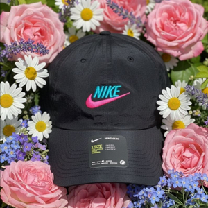 NIKE 나이키 초레어 헤리티지86 나일론 플라밍고 핑크/청록 볼캡 모자 남녀공용 퓨추라 운동 헬스 빈티지 코리아