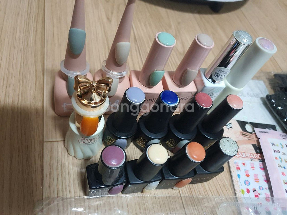 네일아트 젤네일 컬러젤 15종+스티커,글리터,브러쉬 등--1