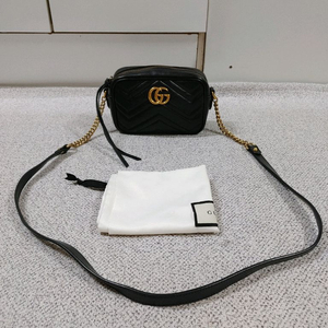 정품 구찌 GG 마몽 마몬트 마틀라세 미니 카메라백 크로스백