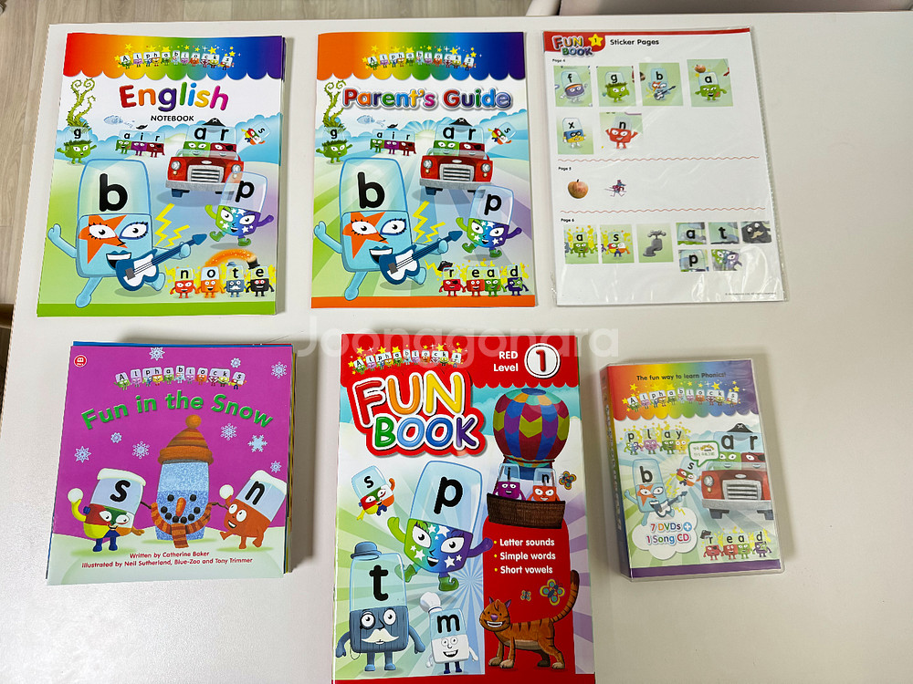 알파블럭스 책 dvd 워크북--0