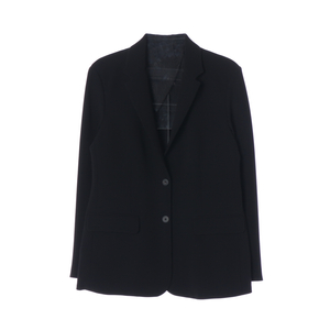 [S]프론트로우 블랙 심플 블레이저 자켓 싱글브레스티드재킷