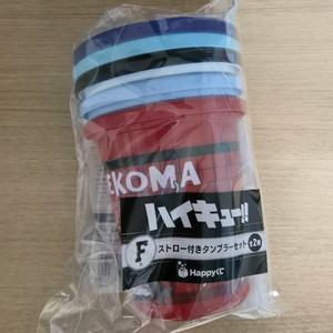 하이큐 해피쿠지 F상 빨대 텀블러