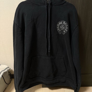 크롬하츠 실버 글리터 후드티 L