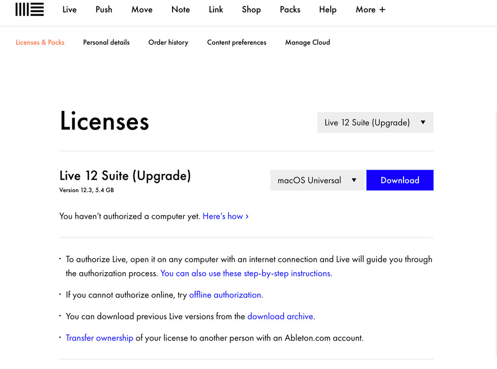 에이블톤 Ableton Live 12 Suite 정품 (상업용 버전) 판매--2