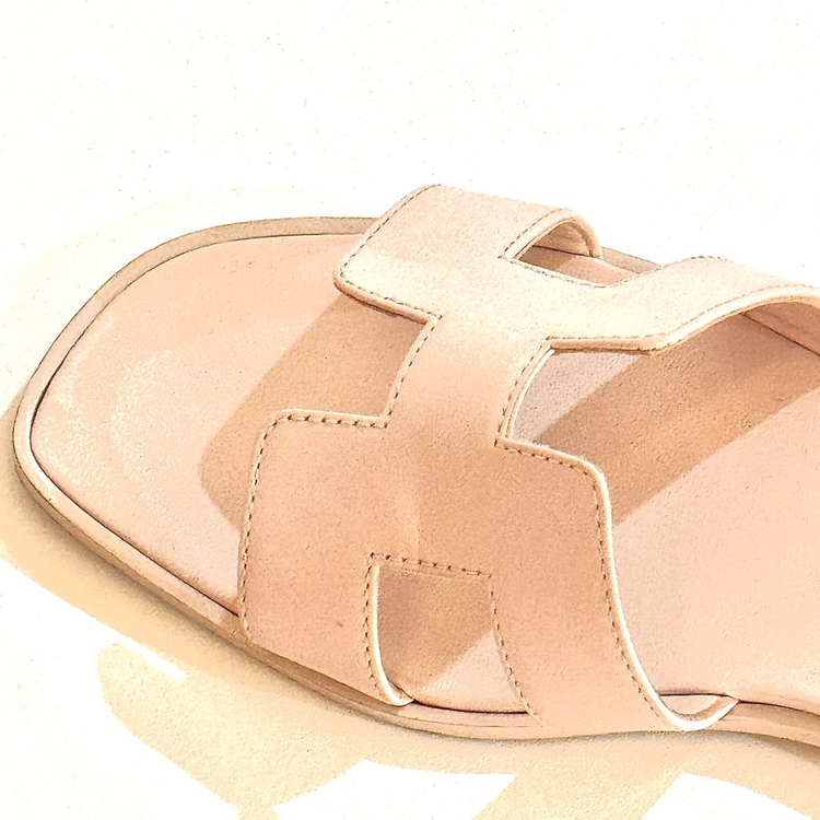 [36.5사이즈]에르메스 오란 슬리퍼 뮬 연핑크--4