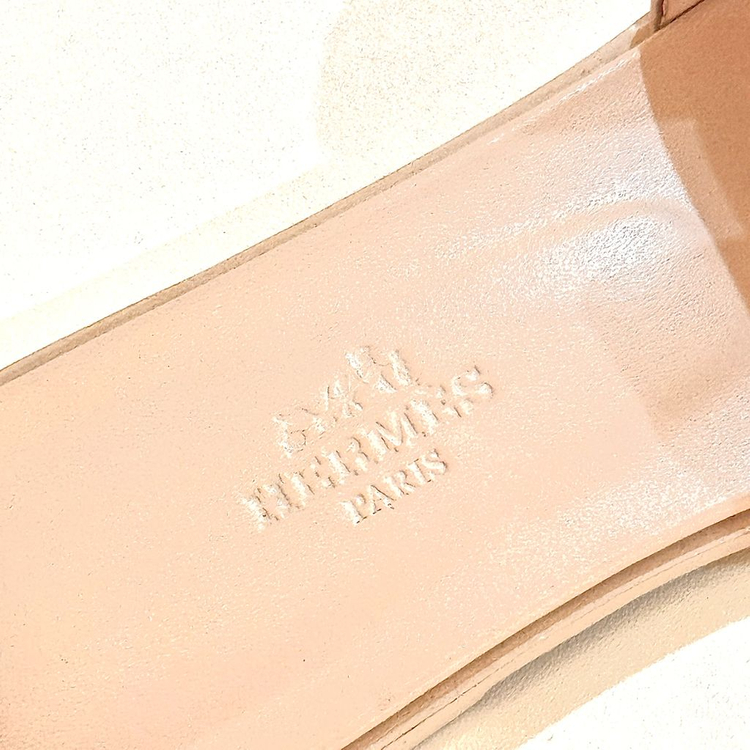 [36.5사이즈]에르메스 오란 슬리퍼 뮬 연핑크--5