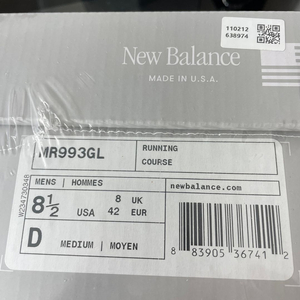 뉴발란스 993 usa 미개봉 265