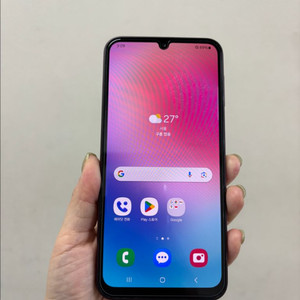 (부산중고폰)갤럭시A24 다크레드 128기가 공기계 판매해요