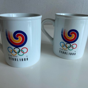88서울올림픽 기념 머그컵 2개 이미지