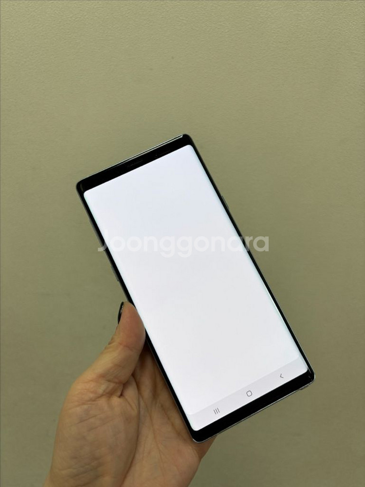 (부산중고폰)갤럭시노트9 실버 128기가 공기계 판매해요--6