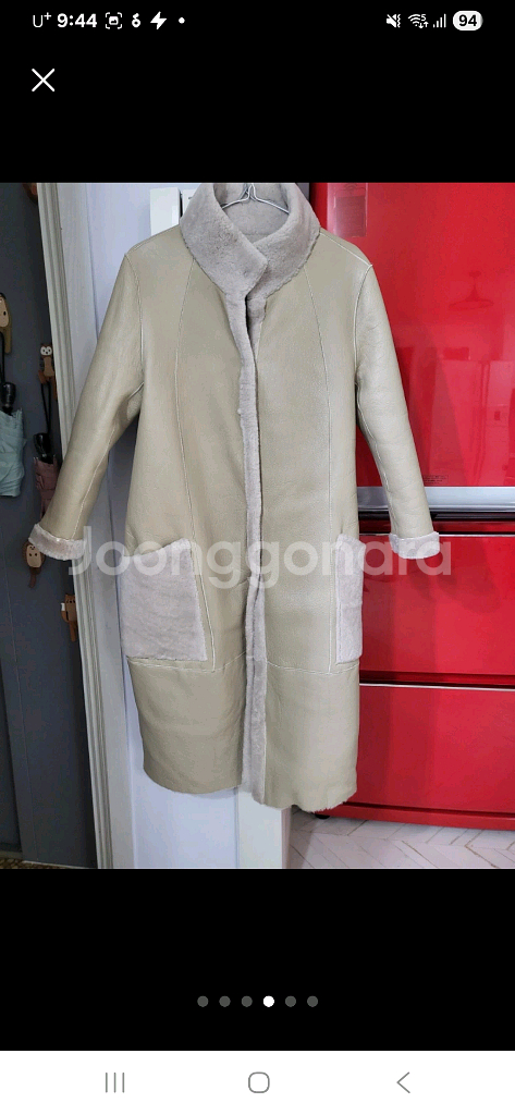 천연 리버시블 롱 무스탕 정가 150--3