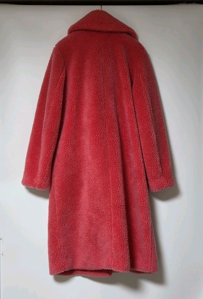 한섬 더스토어 THE STORE 18 핫핑크 테디베어 코트 무료 배송 이미지