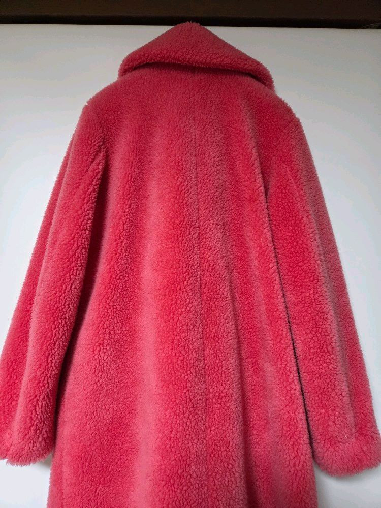 한섬 더스토어 THE STORE 18 핫핑크 테디베어 코트 무료 배송 이미지