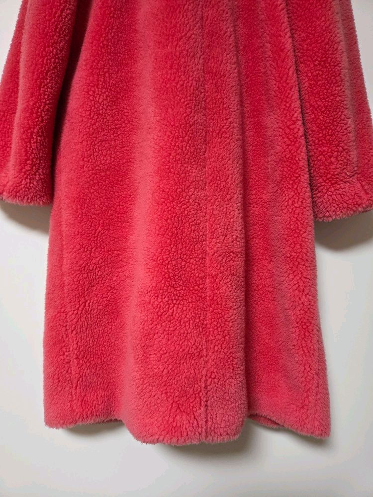 한섬 더스토어 THE STORE 18 핫핑크 테디베어 코트 무료 배송 이미지