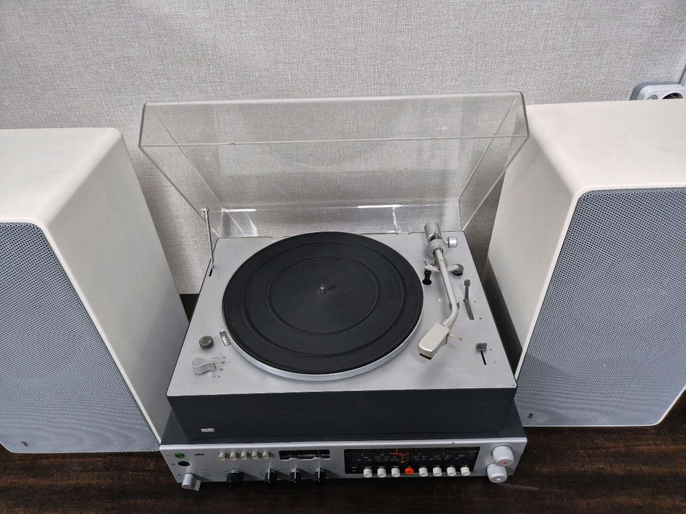 Braun 오디오셋트 CEV510 (리시버), PS500 (턴테이블), L610 (스피커) 디터람스 브라운 이미지