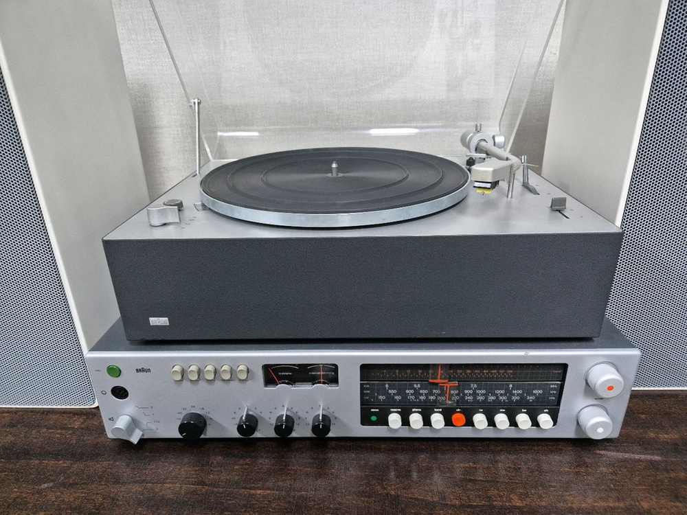 Braun 오디오셋트 CEV510 (리시버), PS500 (턴테이블), L610 (스피커) 디터람스 브라운 이미지