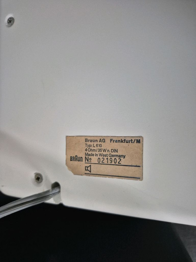 Braun 오디오셋트 CEV510 (리시버), PS500 (턴테이블), L610 (스피커) 디터람스 브라운 이미지