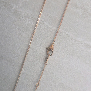 18k핑크골드 3푼 함마 체인목걸이 미착용